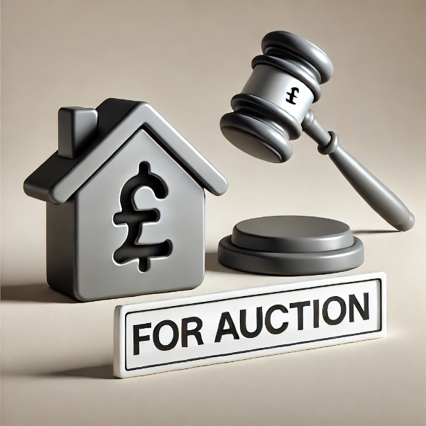 image depicting a property auction in the UK