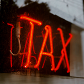 Tax sign